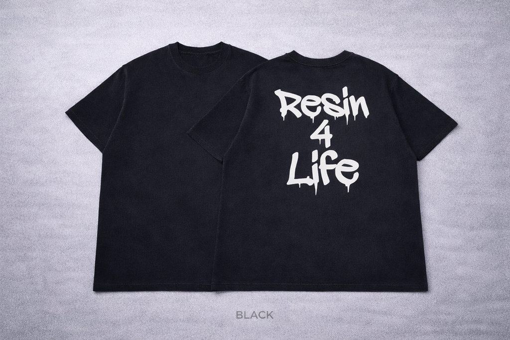 Resin 4 Life Tee - Black